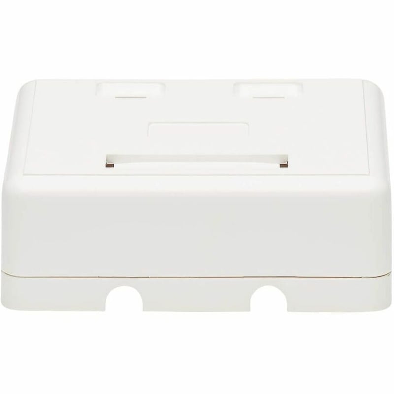 Tripp Lite by Eaton Surface-Mount Box for Keystone Jack 2-Port Wall Celling White - Thumbnail 5