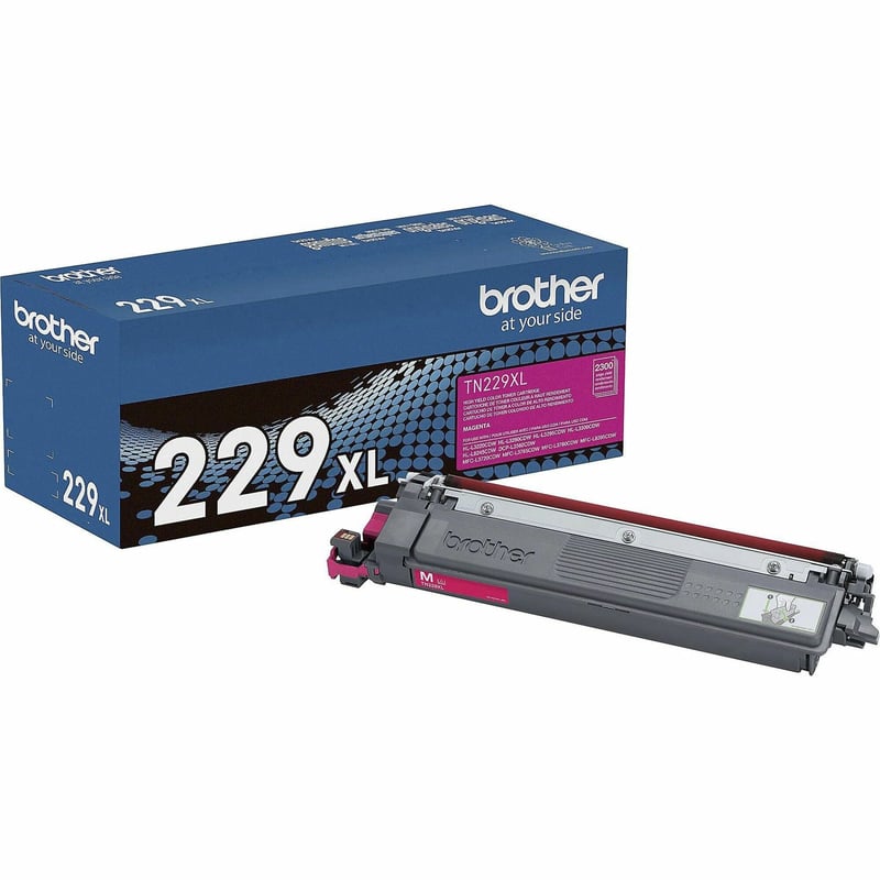 Brother Genuine TN229XLM High-yield Magenta Toner Cartridge - Thumbnail 1