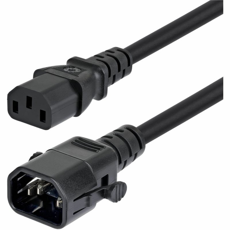10FT POWER EXTENSION CORD TAA LOCKING C14 TO C13 EXTENSION CORD - Thumbnail 1