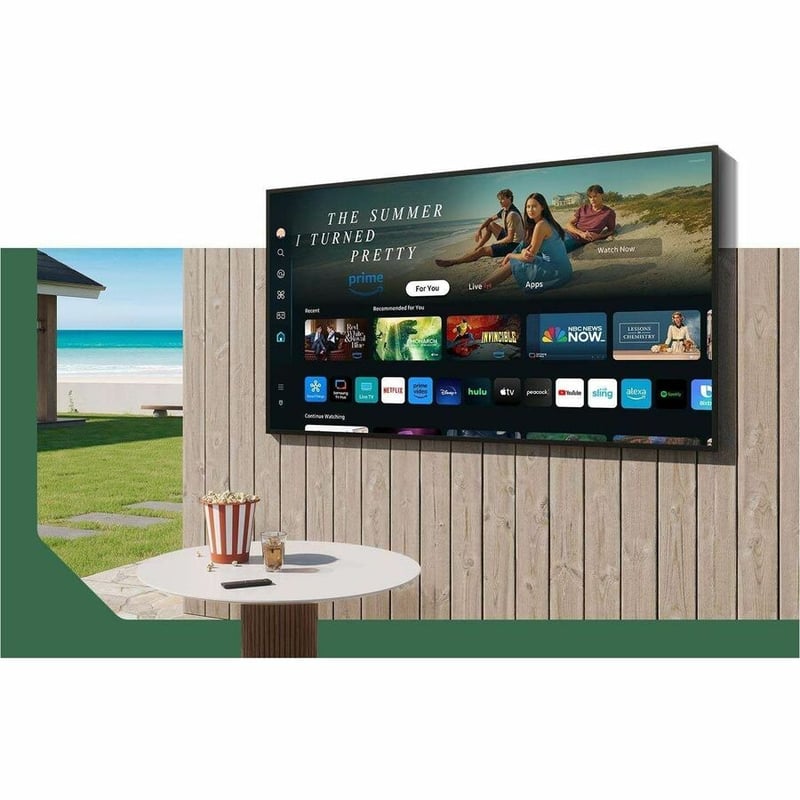 2024 65IN LST7D TERRACE 4K TV PARTIAL SUN OUTDOOR QLED LIFESTYLE - Thumbnail 2