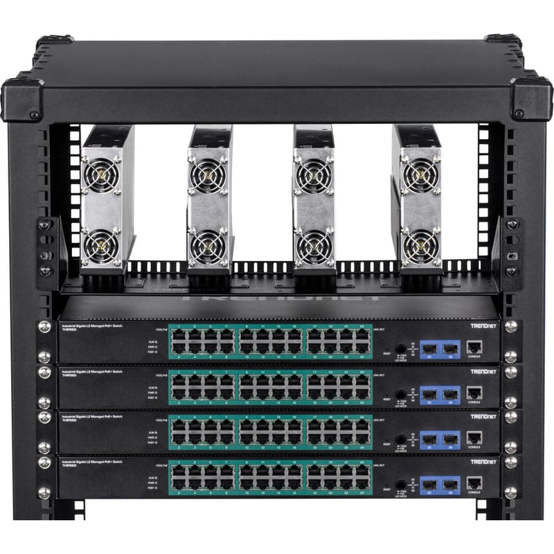 TRENDnet TI-R4U, 19" Rackmount Industrial Power Supply Vertical Chassis for TI-RSP100048 - Thumbnail 5