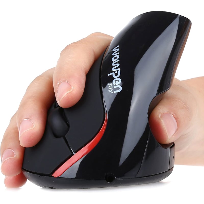 WOW PEN JOY II WIRED VERTICAL ERGONOMIC OPTICAL MOUSE BLACK - Thumbnail 2