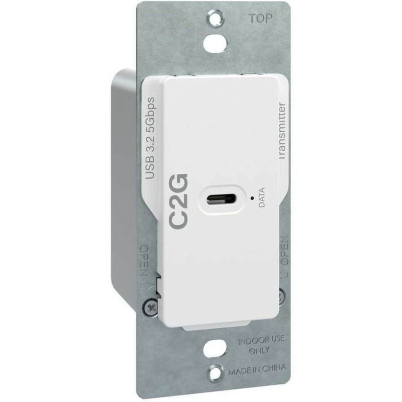 SUPERBOOSTER 1-PORT USB OVER CAT6A WALL PLATE TO 4-PORT USB - Thumbnail 5
