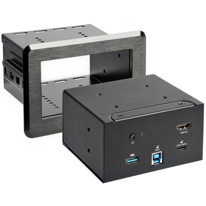 StarTech.com Conference Room Docking Station, In-Table Universal Laptop Dock, HDMI/60W PD/USB Hub/GbE/Audio, Huddle/Boardroom Connectivity - Thumbnail 4