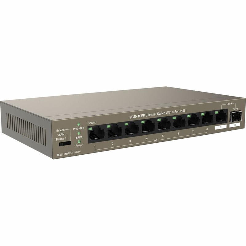 9GE+1SFP SWITCH 8-PORT POE . - Thumbnail 2