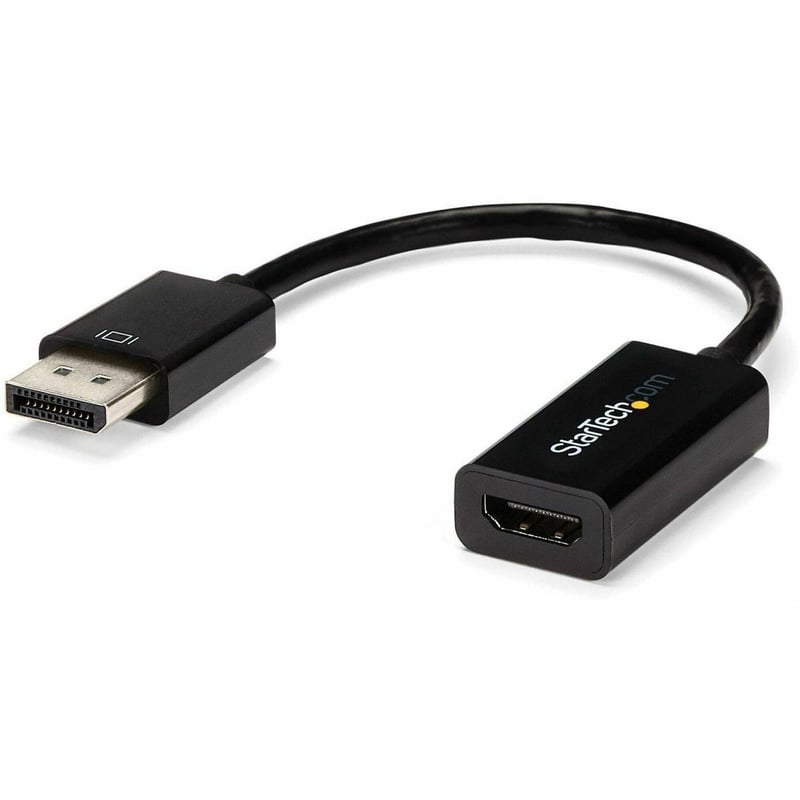 StarTech.com DisplayPort to HDMI Adapter, 4K 30Hz Active DP to HDMI Video Converter, Ultra HD DP 1.2 to HDMI 1.4 Monitor Adapter Dongle - Thumbnail 1