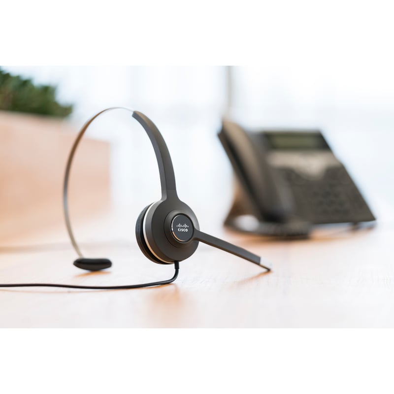 Cisco Headset 531 (Wired Single with USB Headset Adapter) - Thumbnail 3