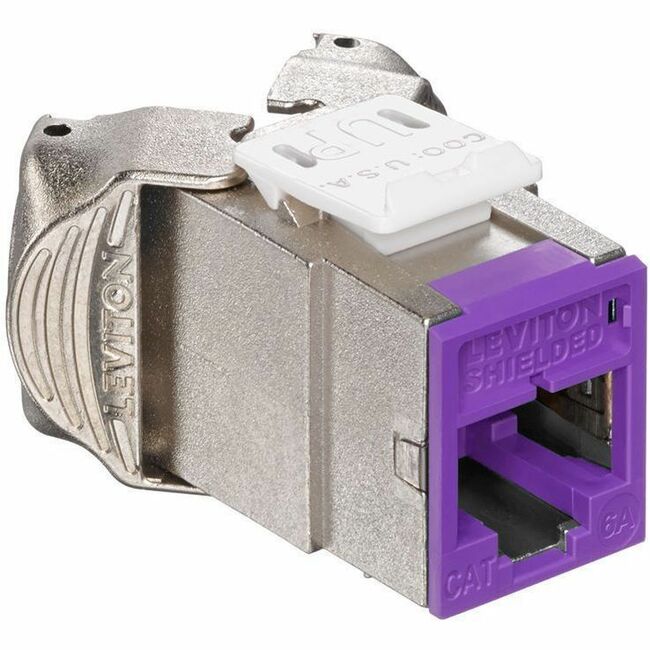 ATLAS JACK CAT 6A SHIELDED PURPLE