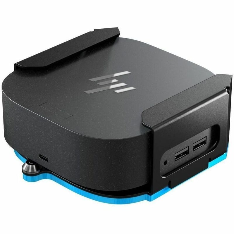 Rack Solutions Wall Mount for Docking Station - Black - TAA Compliant - Thumbnail 2
