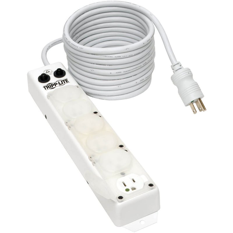 Tripp Lite by Eaton Safe-IT UL 1363A Medical-Grade Power Strip for Patient-Care Vicinity 6x 15A Hospital-Grade Outlets Safety Covers 7 ft. Cord - Thumbnail 3