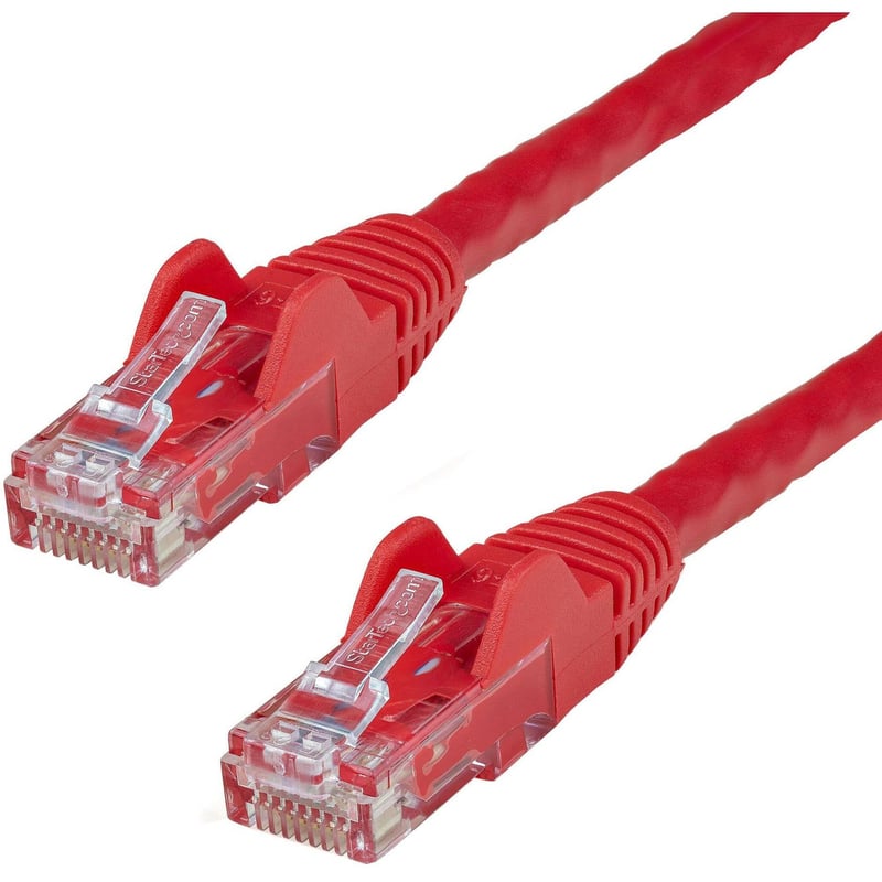 StarTech.com 150ft CAT6 Ethernet Cable - Red Snagless Gigabit - 100W PoE UTP 650MHz Category 6 Patch Cord UL Certified Wiring/TIA - Thumbnail 1