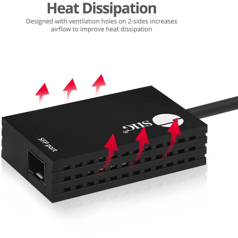 SIIG USB-C to SFP Gigabit Ethernet Adapter - Thumbnail 4