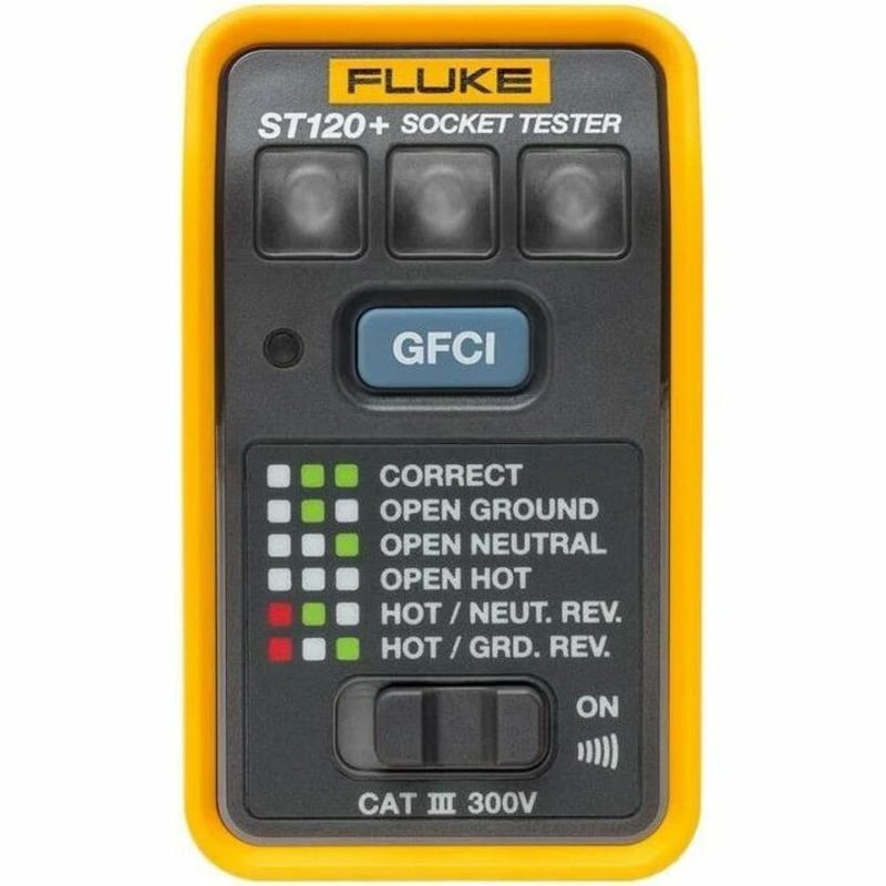 Fluke ST120+ GFCI Socket Tester with Beeper - Thumbnail 2