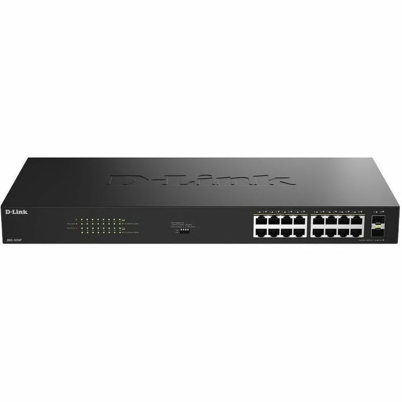 18-PORT 1GIGABIT POE UNMGD SW 16-PORT GB POE 240W UNMGD 2XSFP - Thumbnail 1
