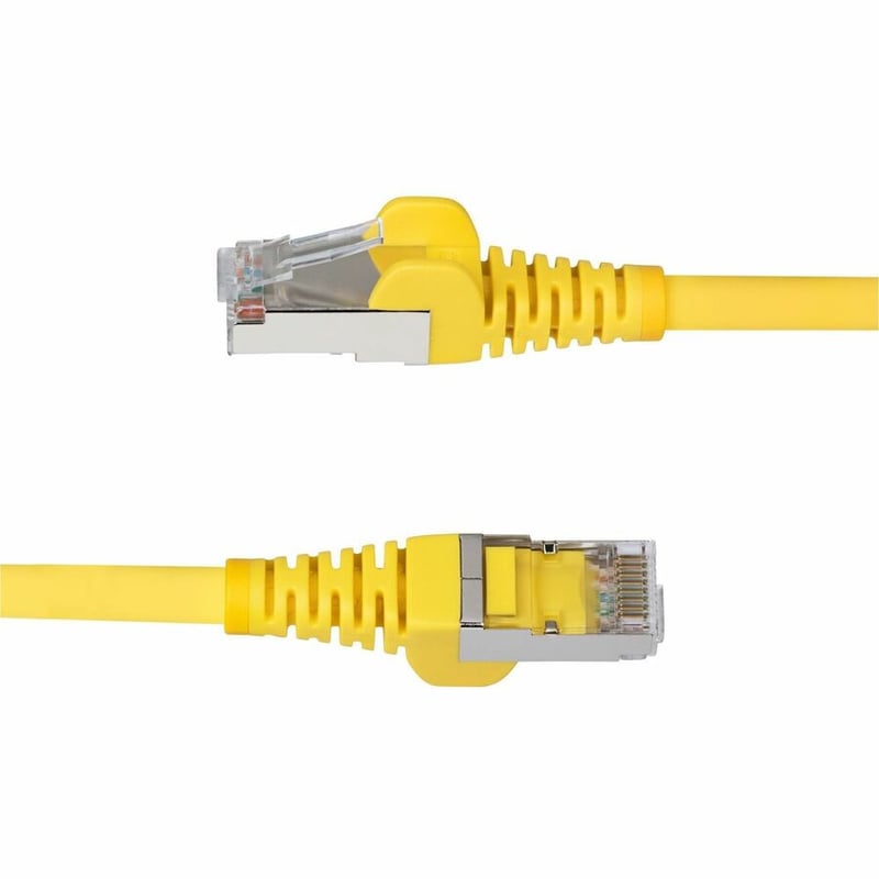 CAT6A ETHERNET CABLE - YELLOW 10GBE S/FTP LSZH 100W POE - Thumbnail 3