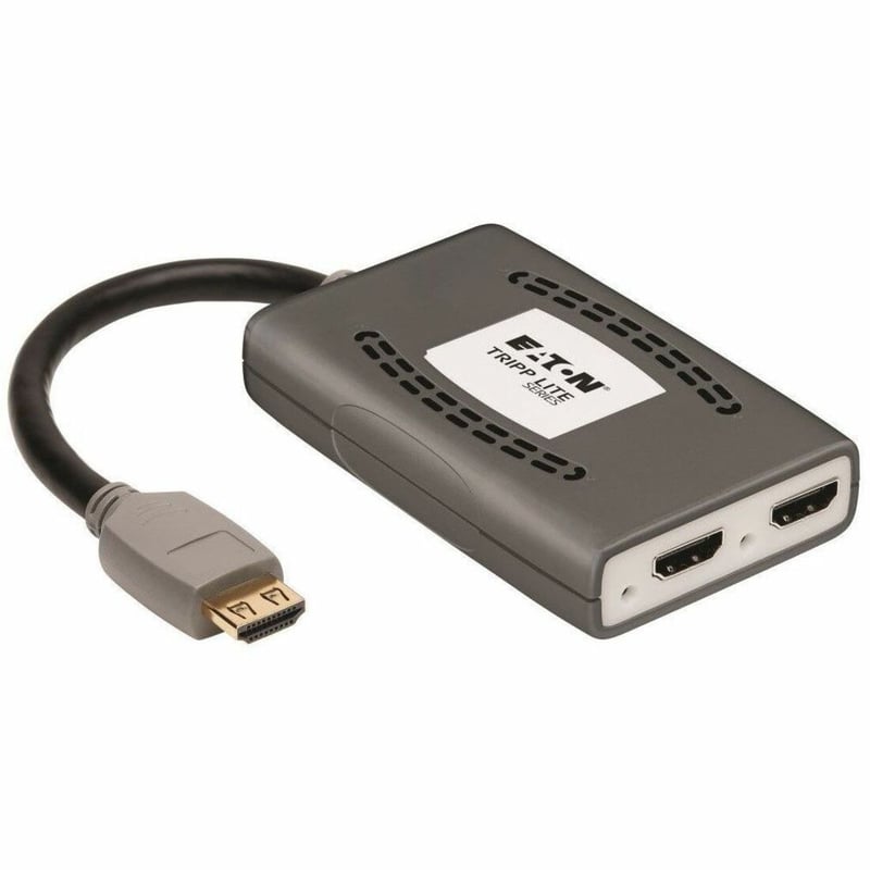 Tripp Lite by Eaton 2-Port HDMI Splitter - HDMI 2.0, 4K @ 60 Hz, 4:4:4, Multi-Resolution Support, HDR, HDCP 2.2, USB Powered, TAA - Thumbnail 1