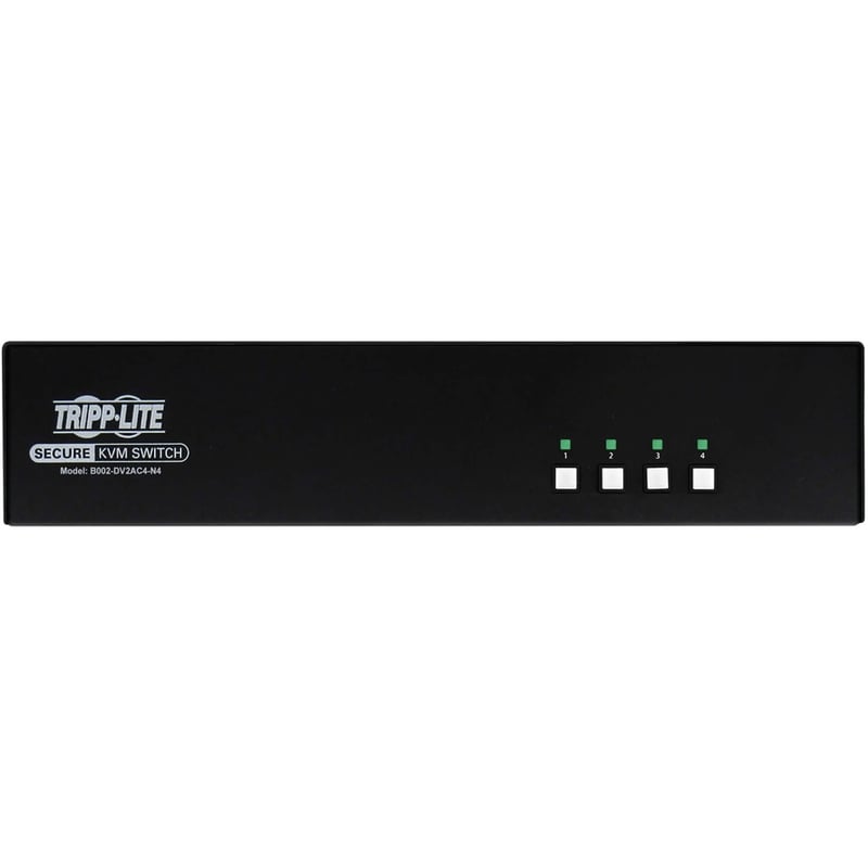 Tripp Lite by Eaton Secure KVM Switch, 4-Port, Dual Head, DVI to DVI, NIAP PP4.0, Audio, CAC, TAA - Thumbnail 3