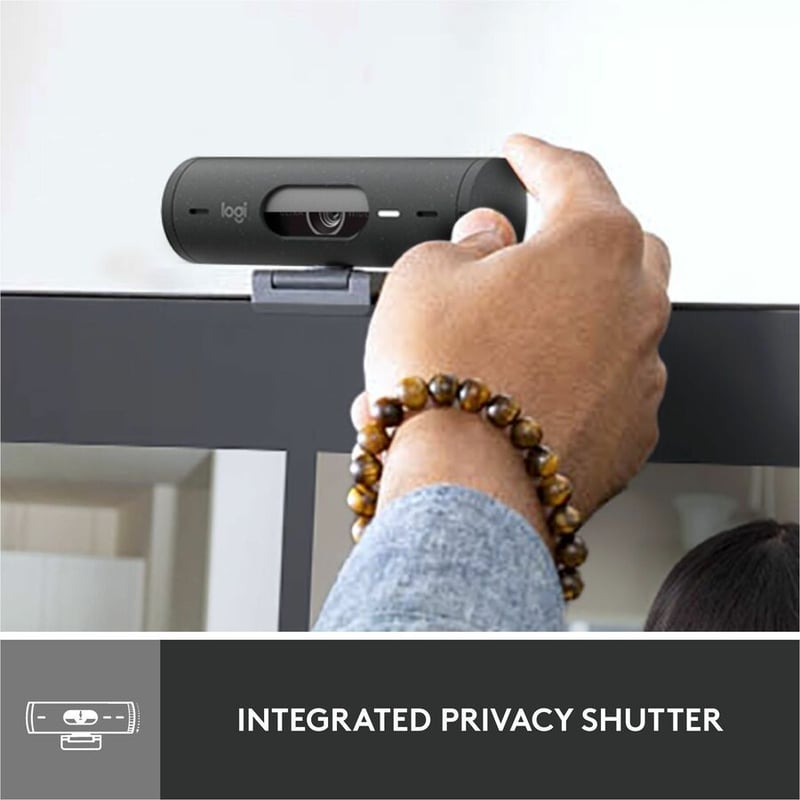 Logitech BRIO 500 Webcam - 4 Megapixel - 60 fps - Graphite - USB Type C - Thumbnail 3