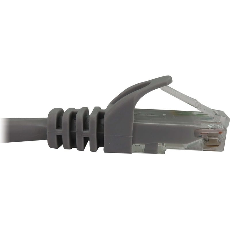 Eaton Tripp Lite Series Cat6a 10G Snagless Molded UTP Ethernet Cable (RJ45 M/M), PoE, Gray, 2 ft. (0.6 m) - Thumbnail 4