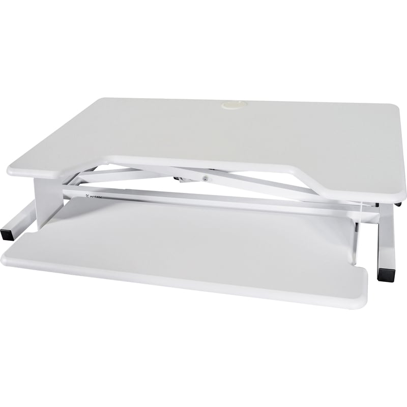 Kantek Desktop Riser Workstation Sit To Stand White - Thumbnail 1