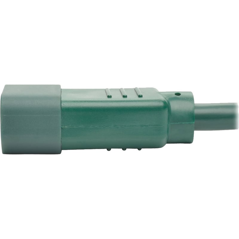 Eaton Tripp Lite Series Power Cord C14 to C15 - Heavy-Duty, 15A, 250V, 14 AWG, 6 ft. (1.83 m), Green - Thumbnail 5