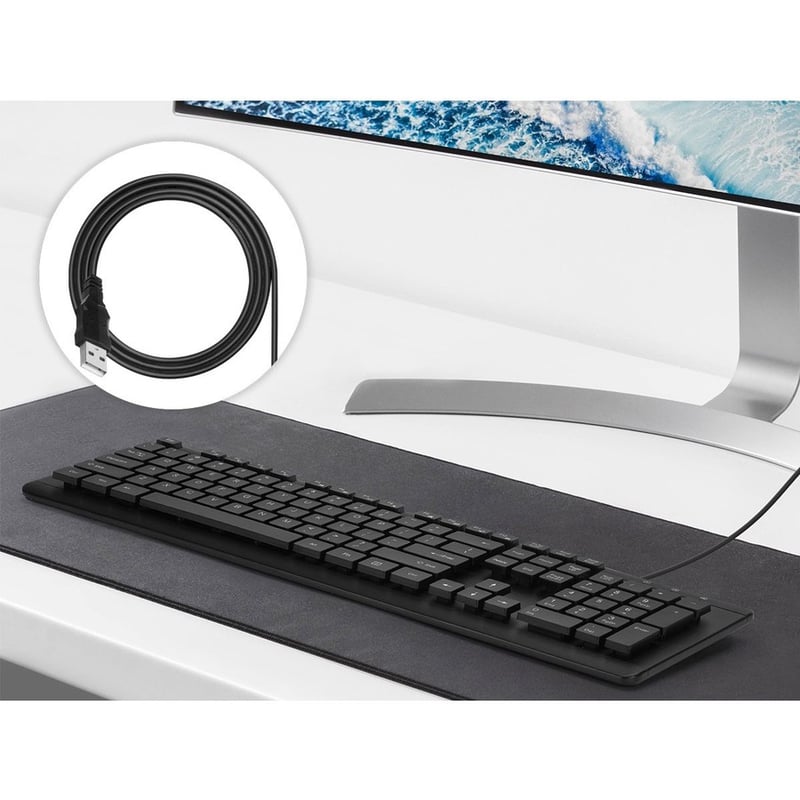 SIIG Industrial Grade Washable & Dustproof USB Multimedia Keyboard - Thumbnail 4