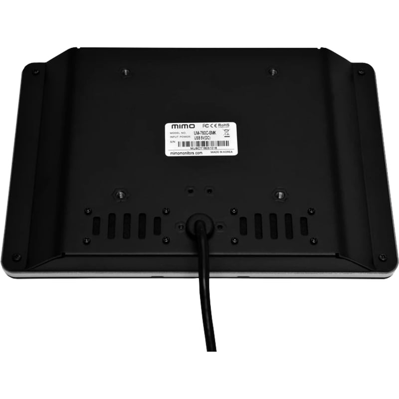 Mimo Monitors UM-760CH-SMK 7" Class LCD Touchscreen Monitor - 16:9 - 10 ms - TAA Compliant - Thumbnail 2