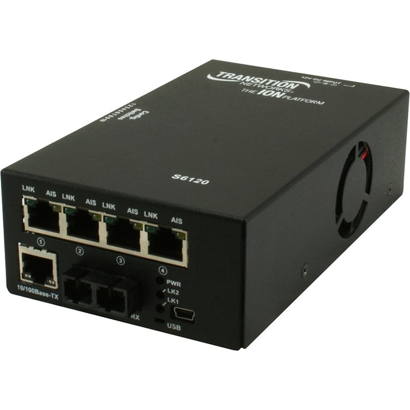 Stand-alone DS1 - T1/E1/J1 Network Interface Device 4 x DS1 - T1/E1/J1 + 10/100 Ethernet over Fiber - Thumbnail 1
