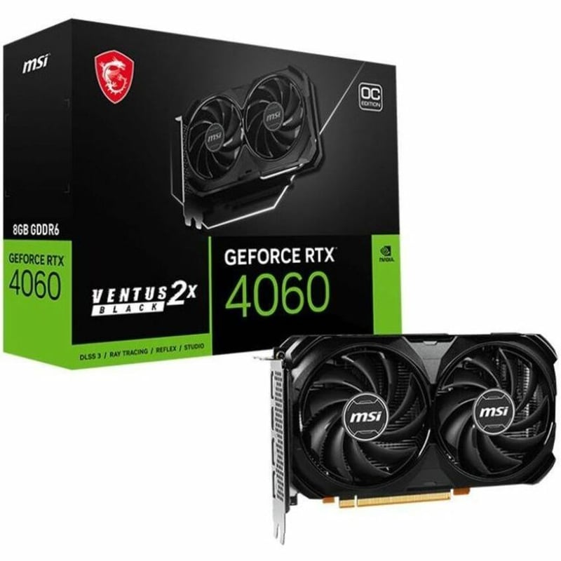 MSI NVIDIA GeForce RTX 4060 Graphic Card - 8 GB GDDR6 - Thumbnail 2