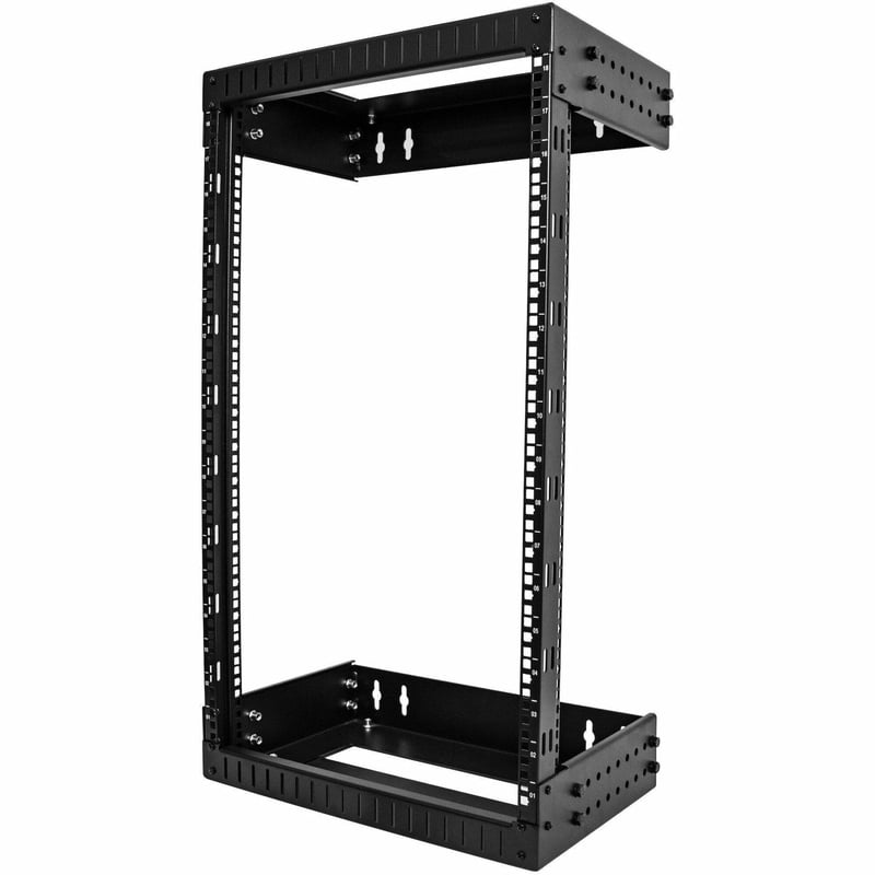 StarTech.com 2-Post 18U Heavy-Duty Wall Mount Network Rack, 19" Open Frame Server Rack with Adjustable Depth, Data Rack for IT Equipment~ - Thumbnail 1