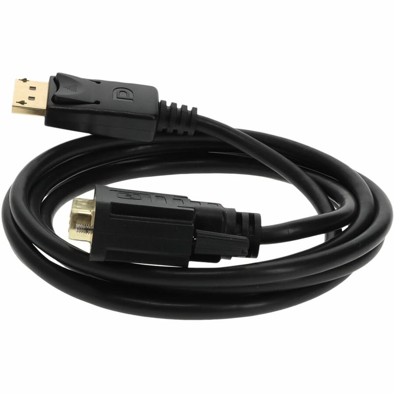 AddOn 5-Pack of 10ft DisplayPort 1.2 Male to DVI-D Dual Link (24+1 pin) Male Black Cables Which Requires DP++ For Resolution Up to 2560x1600 (WQXGA) - Thumbnail 2