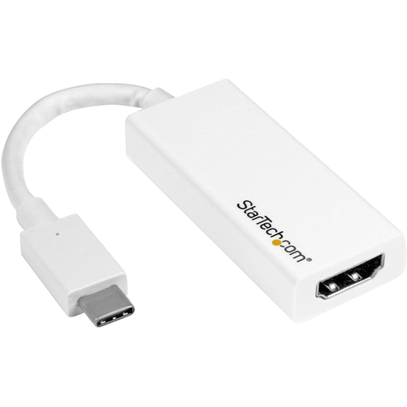 StarTech.com - USB-C to HDMI Adapter - 4K 30Hz - White - USB Type-C to HDMI Adapter - USB 3.1 - Thunderbolt 3 Compatible - Thumbnail 1