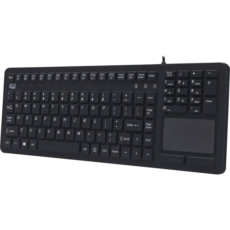 Adesso Antimicrobial Waterproof Touchpad Keyboard - Thumbnail 1