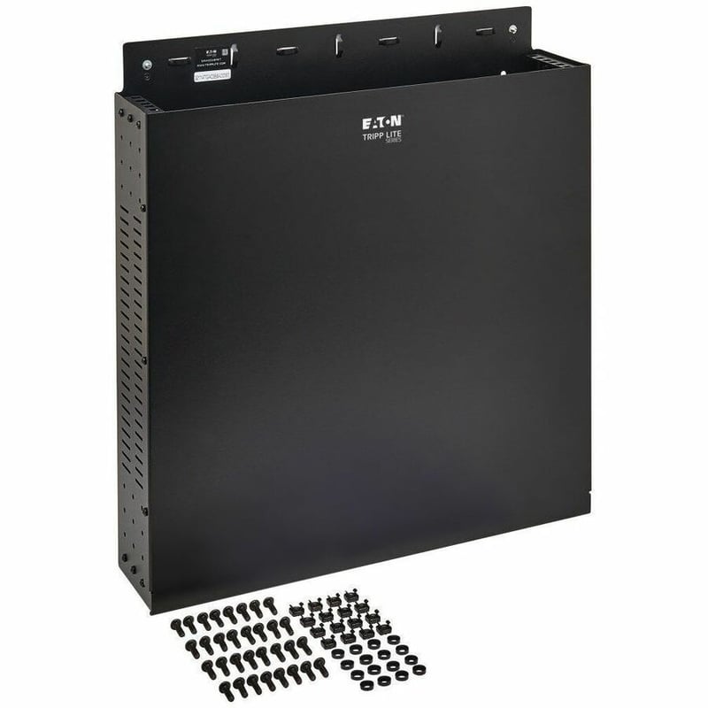 Tripp Lite by Eaton SmartRack 2U Low-Profile Vertical-Mount Vented Wall-Mount Mini Rack Enclosure, Black - Thumbnail 3