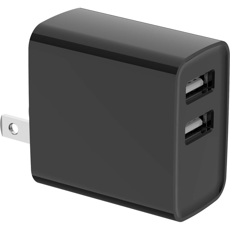 4XEM 15.5W Dual USB-A Charger - Black - Thumbnail 4