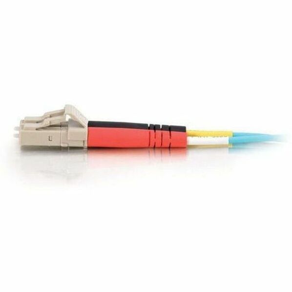0.5M FIBER LC/LC 50/125 PVC DUPLEX OM3 10GB AQUA CABLE - Thumbnail 3
