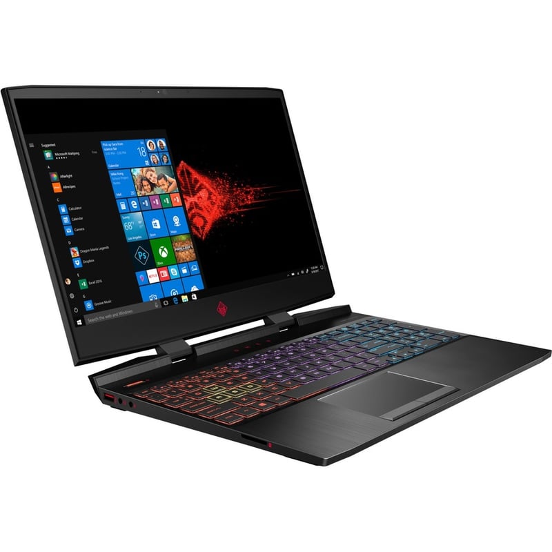 HP OMEN 15-dc1000 15-dc1030nr 15.6" Gaming Notebook - Intel Core i7 8th Gen i7-8750H - 16 GB - 1 TB HDD - 128 GB SSD - English Keyboard - Shadow Black - Thumbnail 5