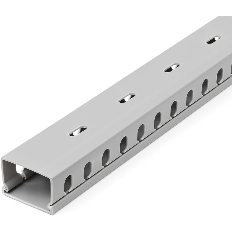 StarTech.com Cable Management Raceway with Cover 1-1/2"(38mm)W x 1"(25mm)H, 6.5ft(2m) length, 3/8"(8mm) Slots, Wall Wire Duct, UL Listed - Thumbnail 2