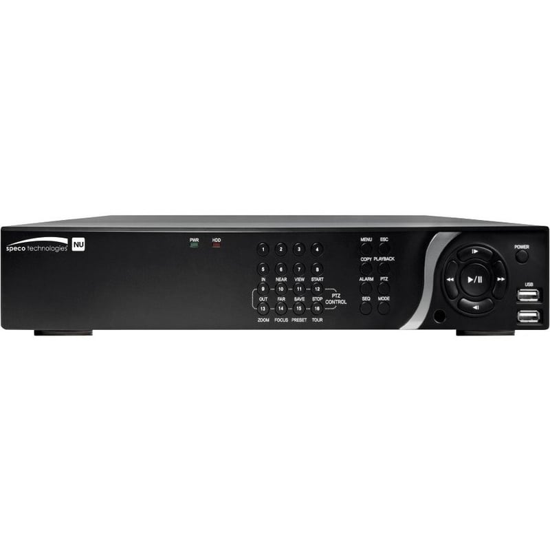Speco 8 Channel NVR with 8 Built-In PoE+ Ports - 6 TB HDD - Thumbnail 1