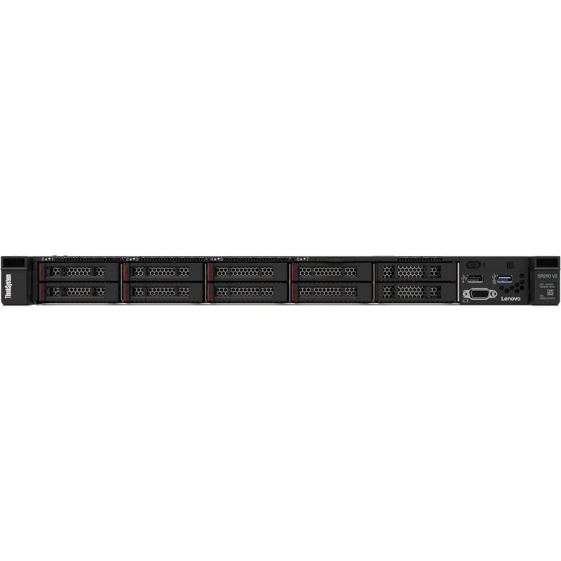 Lenovo ThinkSystem SR250 V2 7D7QA020NA 1U Rack Server - 1 Xeon E-2378 2.60 GHz - 16 GB RAM - Serial ATA Controller - Thumbnail 5