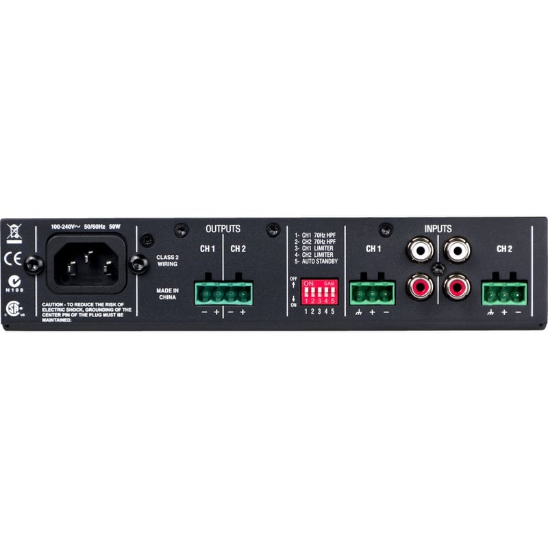 JBL Commercial CSA2120 Amplifier - 240 W RMS - 2 Channel - Black - Thumbnail 2