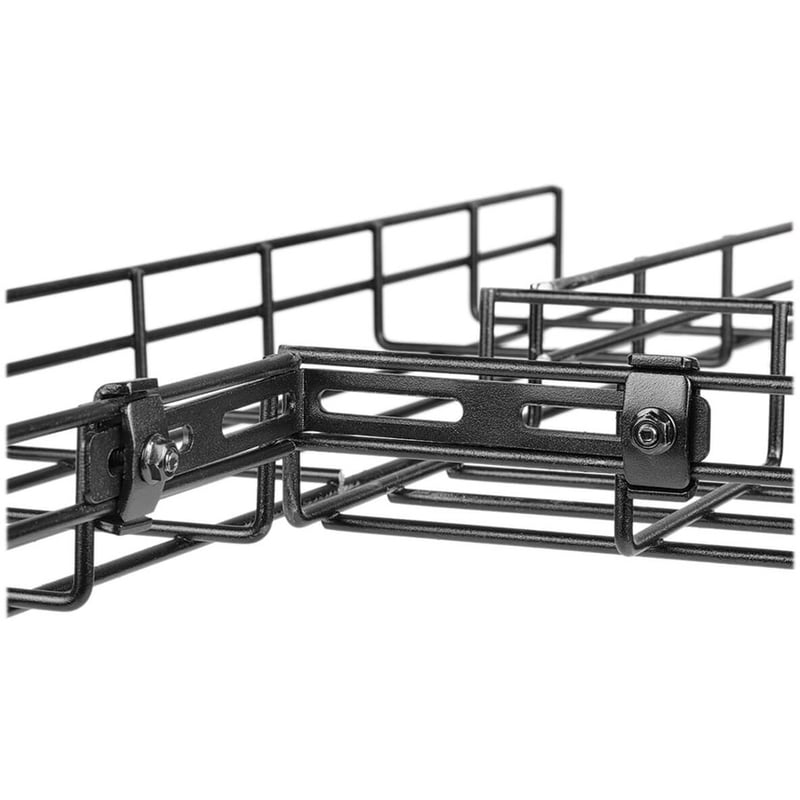 Tripp Lite by Eaton L Coupler Kit for Wire Mesh Cable Trays - Mounting Coupler for Cable Tray - Black - Thumbnail 3