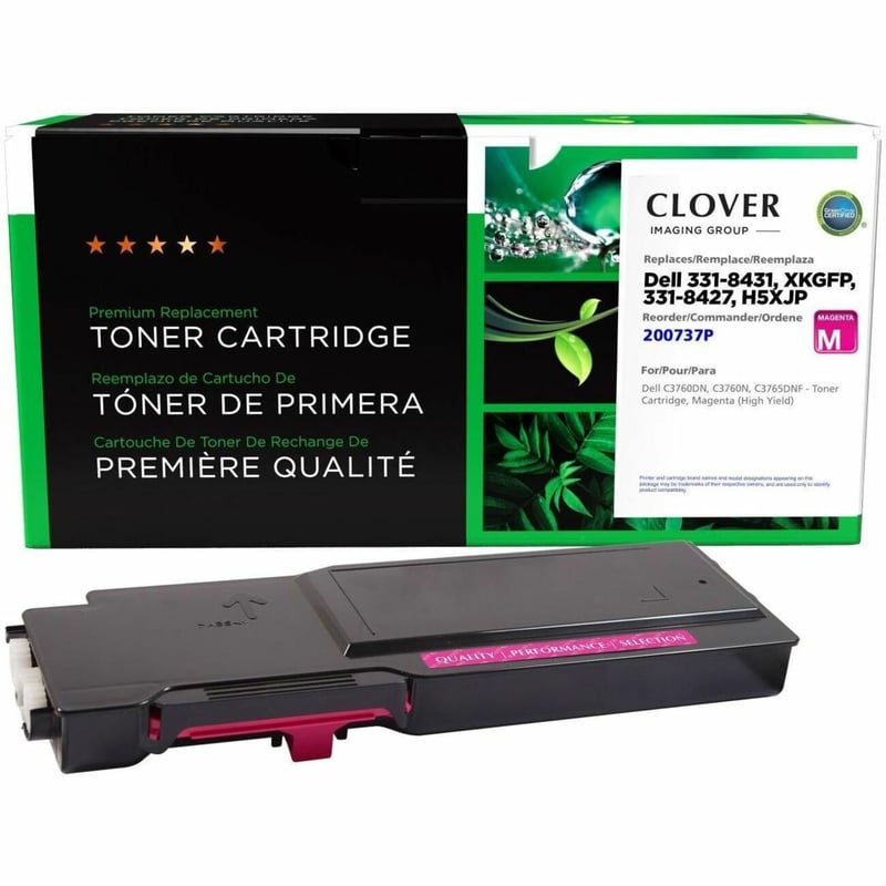 Clover Imaging Remanufactured High Yield Magenta Toner Cartridge for Dell C3760 - Thumbnail 1