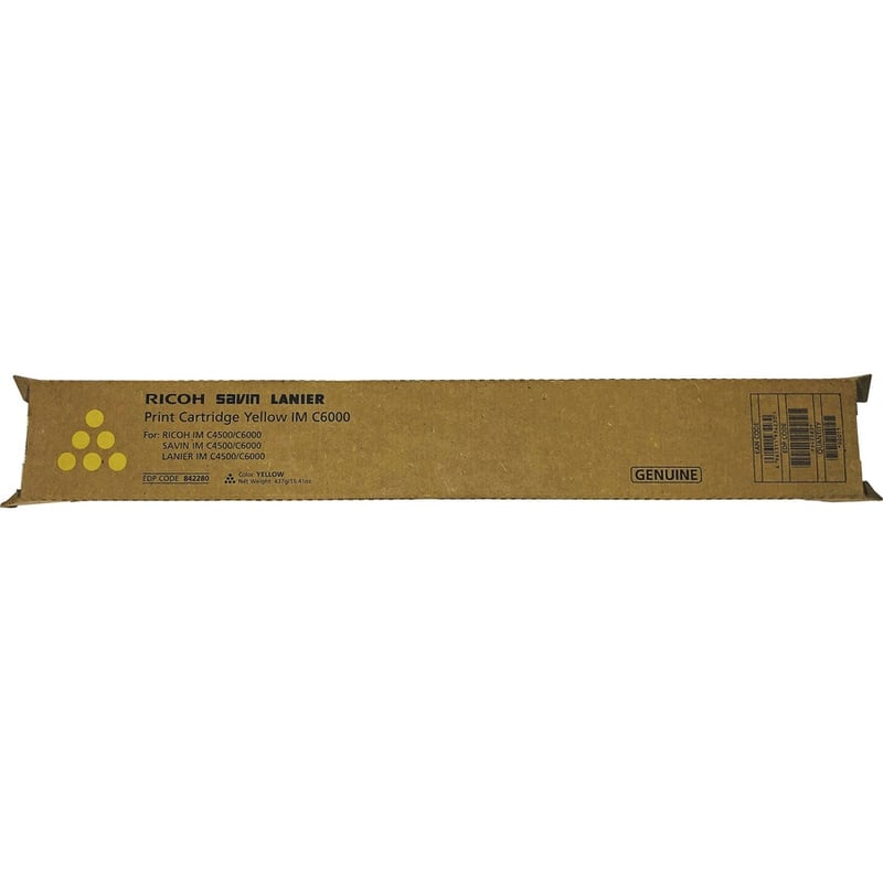 Ricoh Original Laser Toner Cartridge - Yellow - 1 Each - Thumbnail 2