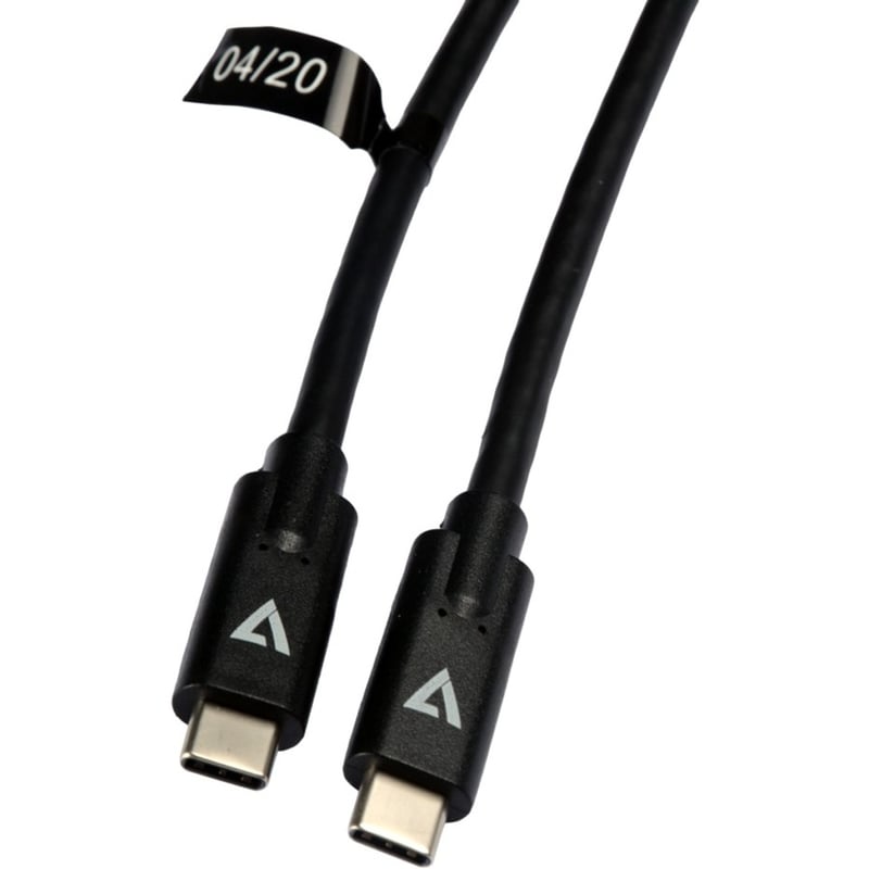 V7 USB-C to USB-C Cable 1m Black - Thumbnail 4