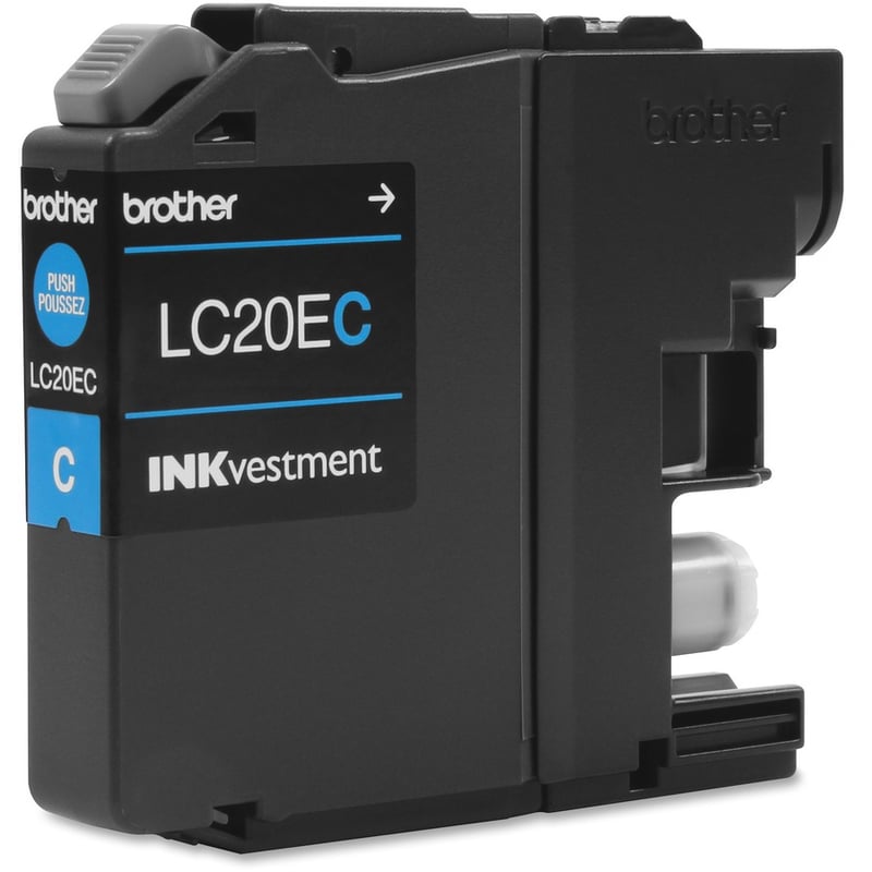 Brother Genuine LC20EC INKvestment Super High Yield Cyan Ink Cartridge - Thumbnail 4