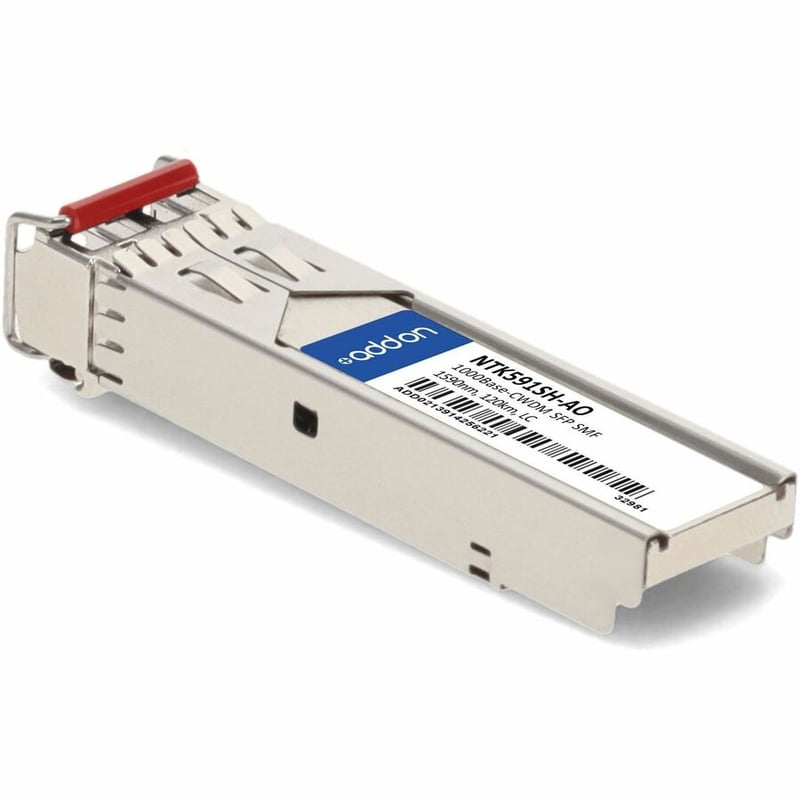AddOn Ciena® NTK591SH Compatible TAA 1000Base-CWDM SFP Transceiver (SMF, 1590nm, 120km, LC, DOM) - Thumbnail 3