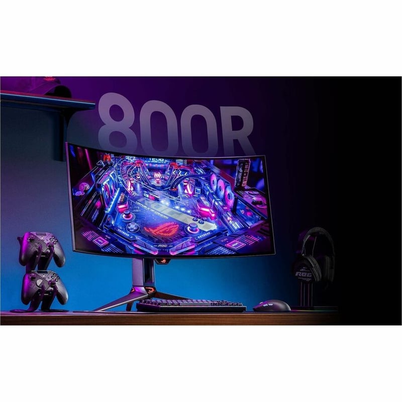Asus ROG Swift PG34WCDM 34" Class UW-QHD Curved Screen Gaming OLED Monitor - 21:9