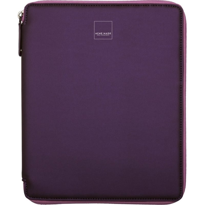 Acme Made Bay Street Carrying Case Apple iPad Earphone, Cable, Stylus, Accessories - Purple, Pink - Thumbnail 1