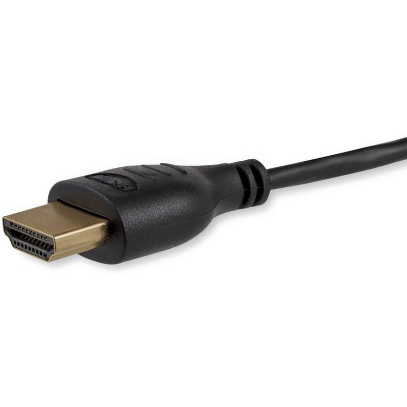 StarTech.com 3ft Mini HDMI to HDMI Cable with Ethernet, 4K 30Hz High Speed Slim Mini HDMI 1.4 (Type-C) Device to HDMI Adapter Cable/Cord - Thumbnail 3